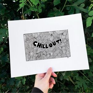 Chill out abstract original drawing